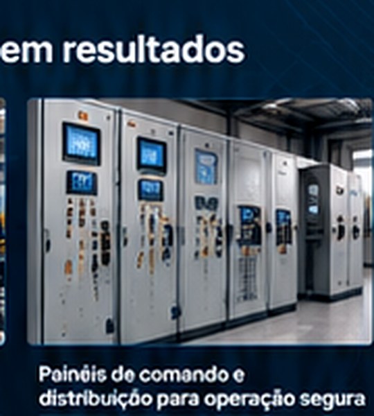 Painéis de comando e distribuição